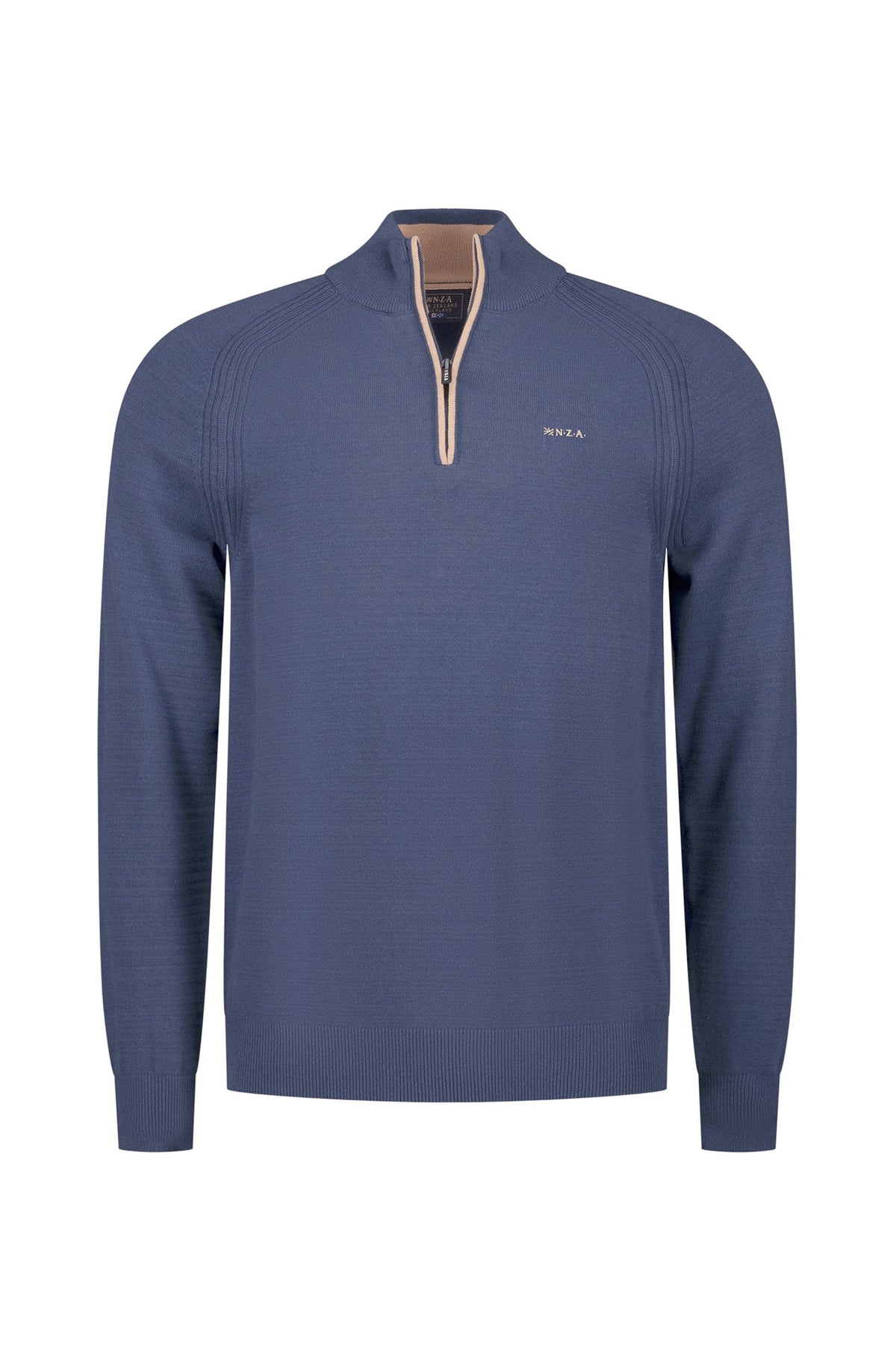 Chandail demi-zip pour homme par NZA | 26AN406 Bleu Marine | Boutique Vvög, vêtements mode pour homme et femme