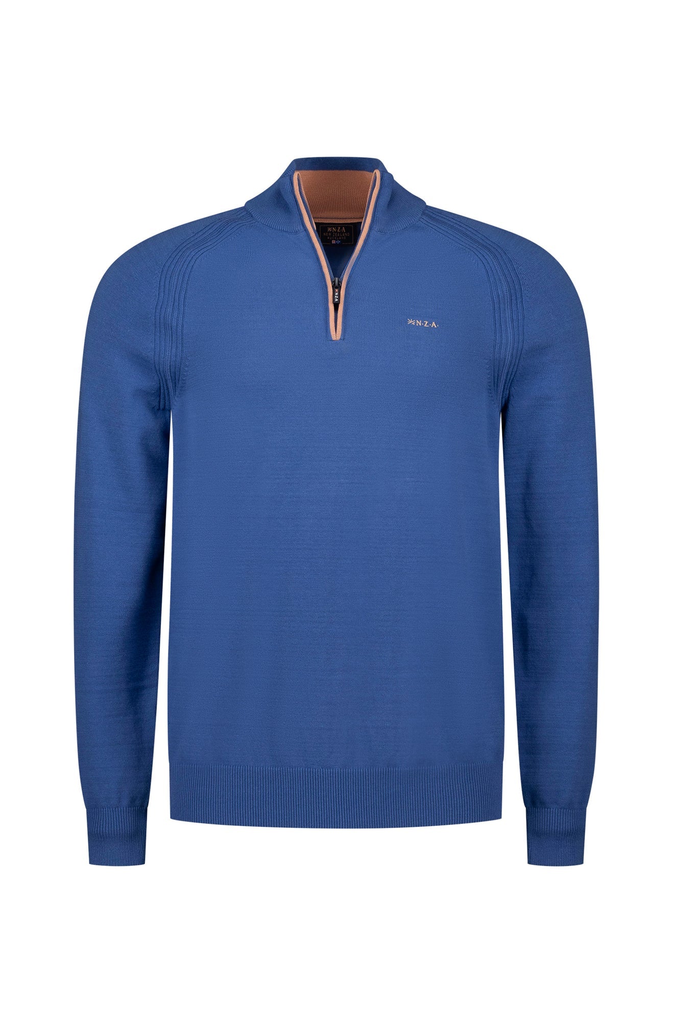 Chandail demi-zip pour homme par NZA | 26AN406 Bleu Classique | Boutique Vvög, vêtements mode pour homme et femme