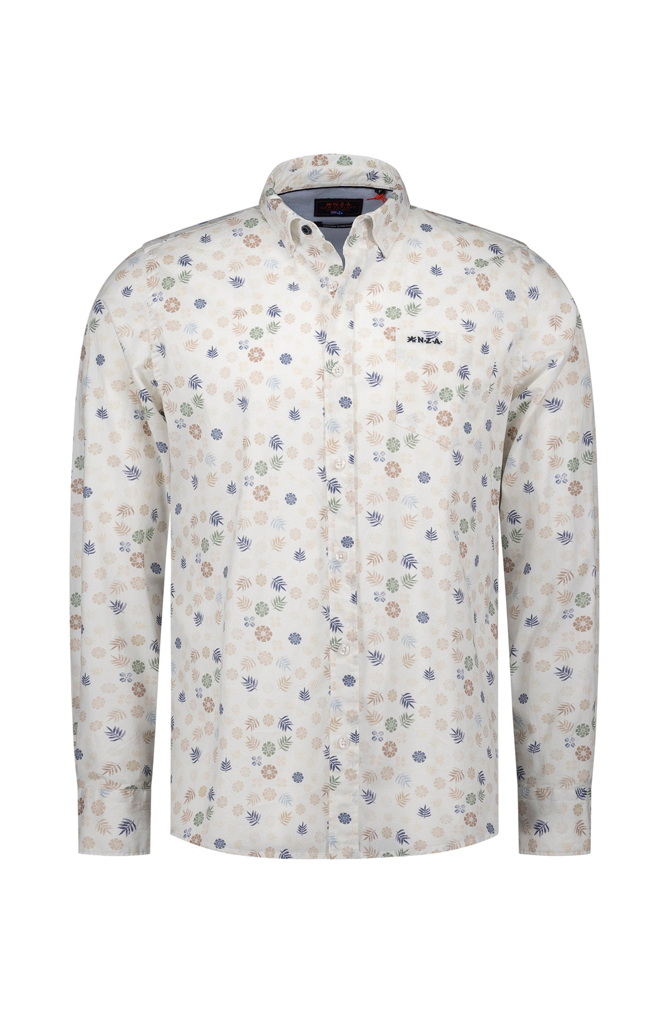 Chemise en lin stretch pour homme par NZA | 26AN537 Dune Claire | Boutique Vvög, vêtements mode pour homme et femme