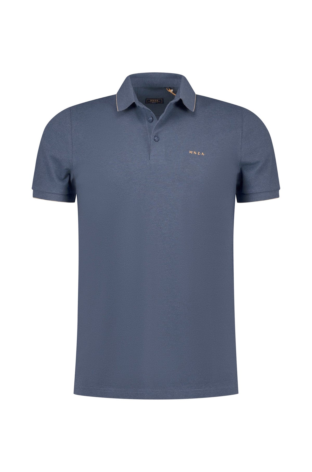 Polo stretch pour homme par NZA | 26CN118 Bleu Marine | Boutique Vvög, vêtements mode pour homme et femme