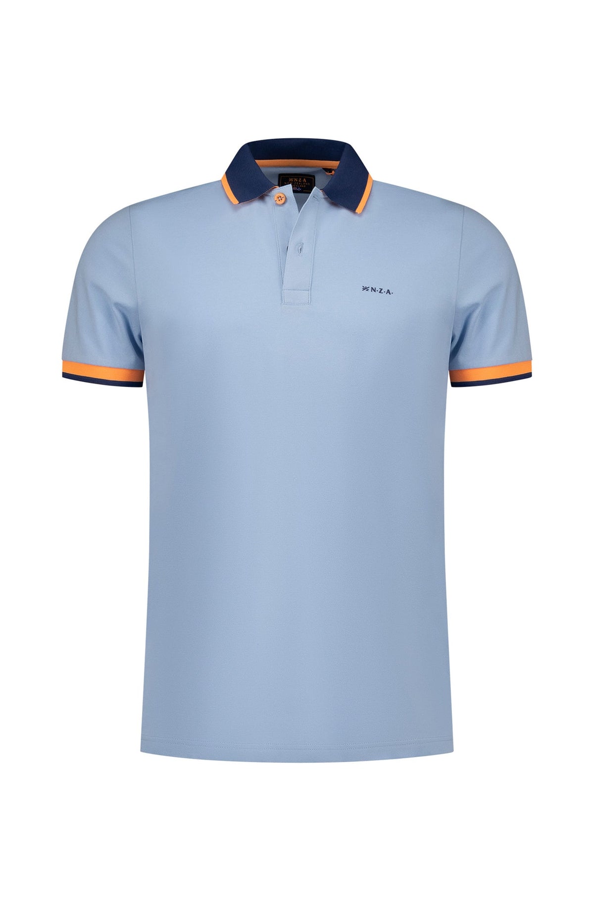 Polo stretch pour homme par NZA | 26CN131 Bleu Ciel | Boutique Vvög, vêtements mode pour homme et femme