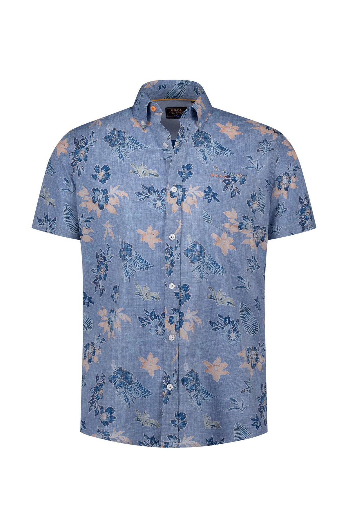 Chemise manches courtes pour homme par NZA | 26CN543S Bleu Marine | Boutique Vvög, vêtements mode pour homme et femme