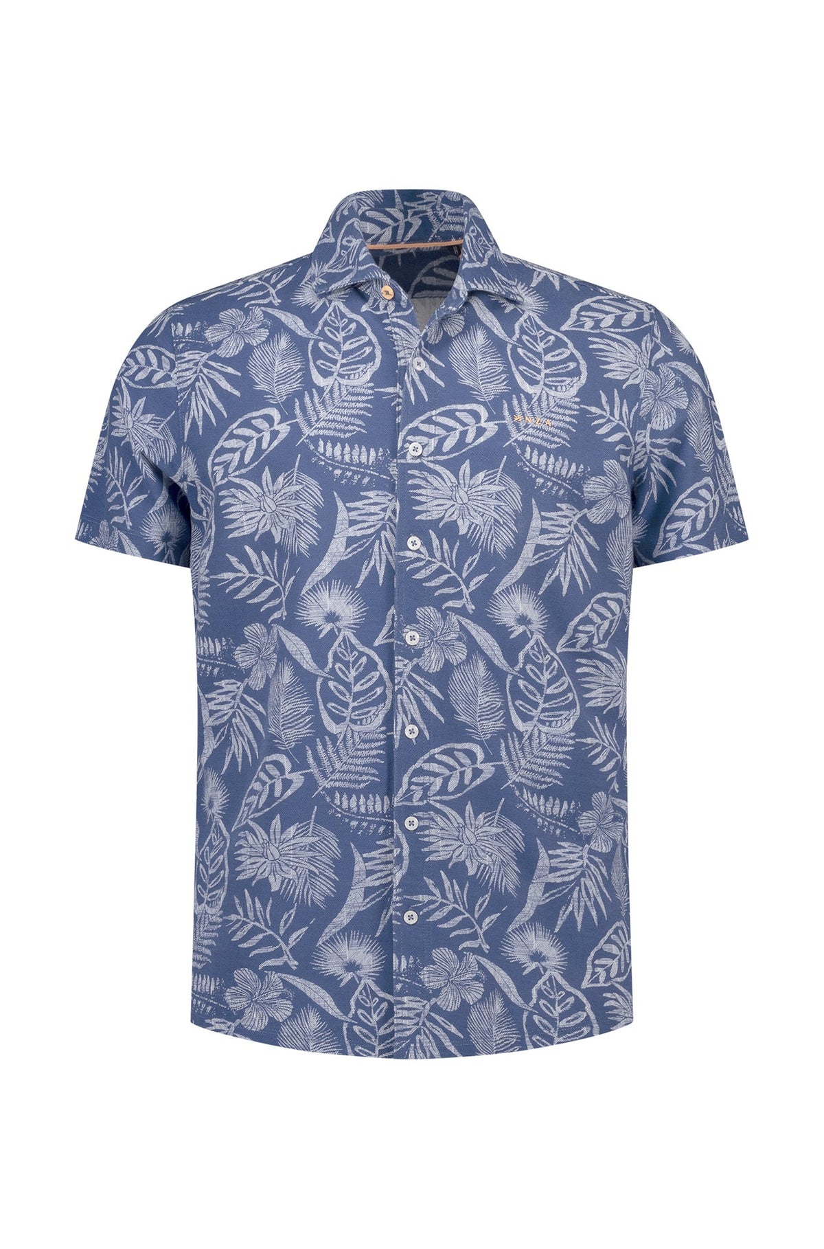 Chemise manches courtes pour homme par NZA | 26CN586S Bleu Marine | Boutique Vvög, vêtements mode pour homme et femme