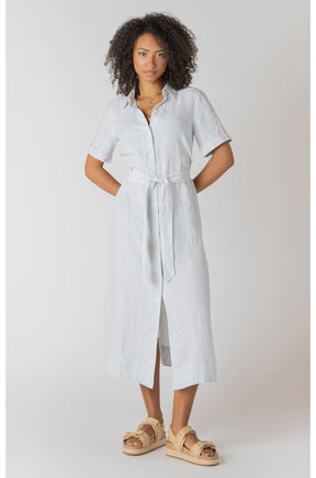 Robe pour femme par Room 34 | 2722516 DG Rayures Blanches Et Bleues | Boutique Vvög, vêtements mode pour homme et femme