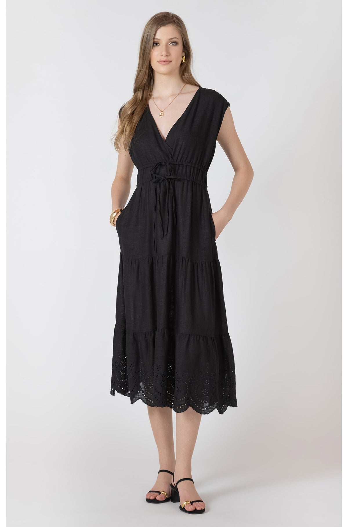 Robe pour femme par Black Tape | 2722523 T Délavage Noir | Boutique Vvög, vêtements mode pour homme et femme