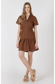 Robe pour femme par Black Tape | 2722529 T Brun Doux | Boutique Vvög, vêtements mode pour homme et femme