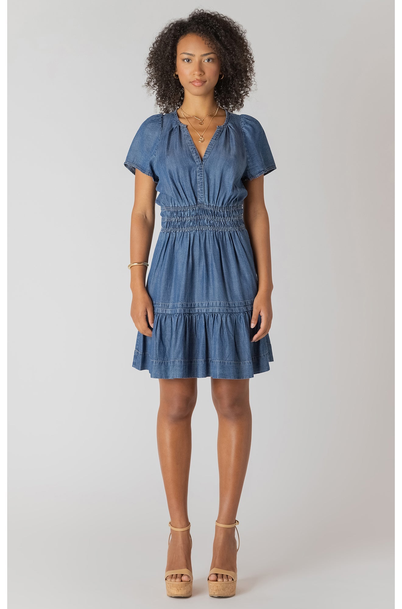Robe pour femme par Room 34 | 2722551 DG Indigo Moyen | Boutique Vvög, vêtements mode pour homme et femme