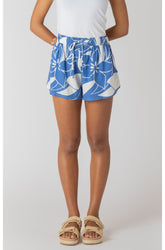 Short pour femme par Room 34 | 2722718 DG Floral Azur | Boutique Vvög, vêtements mode pour homme et femme