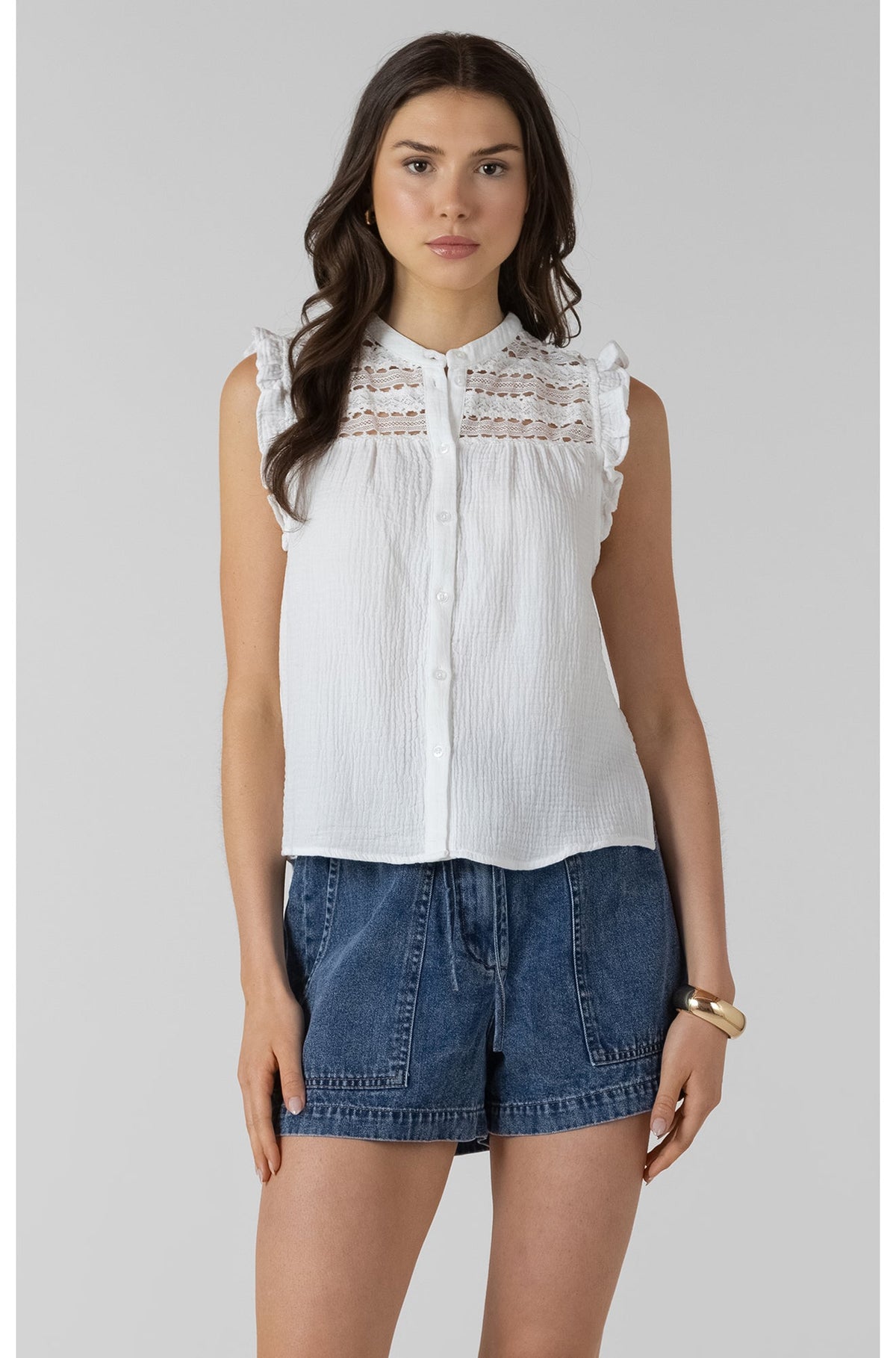 Blouse sans manche pour femme par Dex | 2723512 D Blanc | Boutique Vvög, vêtements mode pour homme et femme