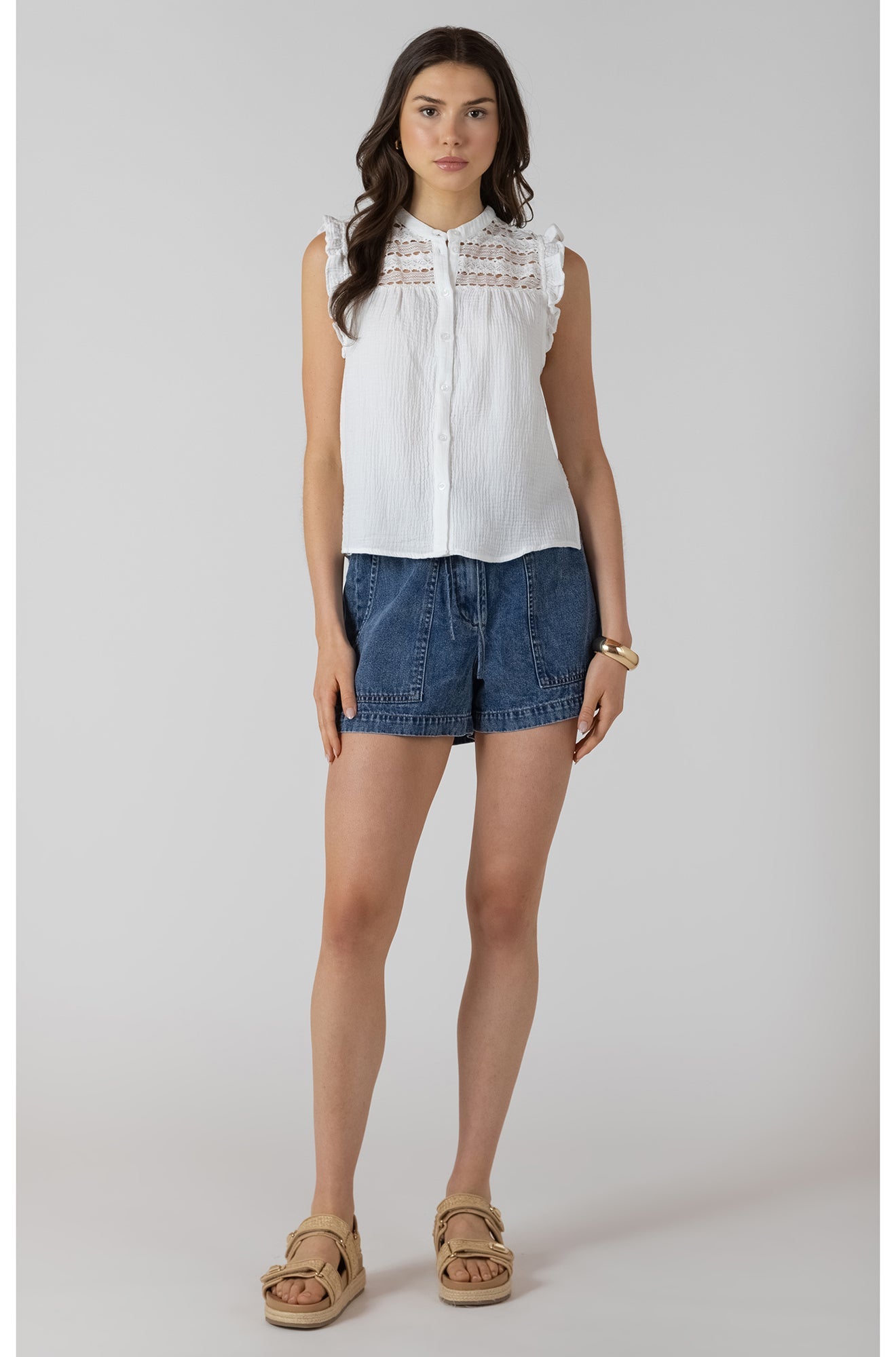 Blouse sans manche pour femme par Dex | 2723512 D Blanc | Boutique Vvög, vêtements mode pour homme et femme