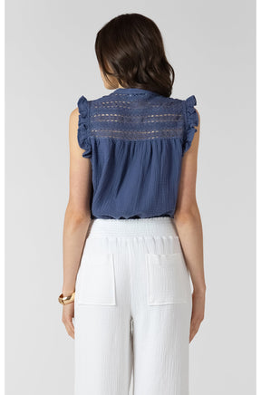 Blouse sans manche pour femme par Dex | 2723512 D Bleu | Boutique Vvög, vêtements mode pour homme et femme