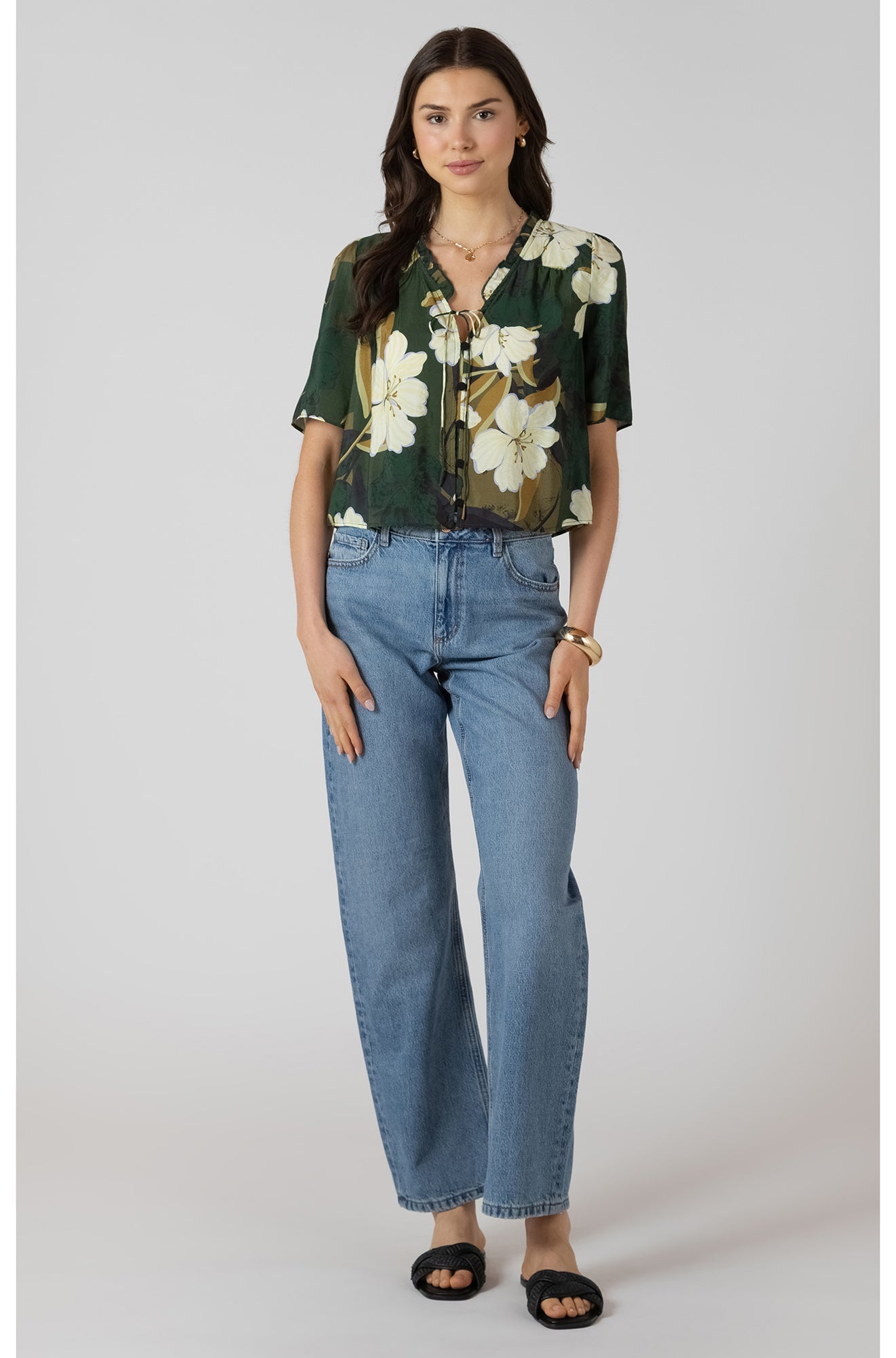 Blouse pour femme par Dex | 2723707 D Fleur De Palmier | Boutique Vvög, vêtements mode pour homme et femme
