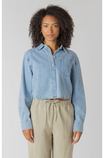 Blouse pour femme par Room 34 | 2723716 DG Délavage Bleu Moyen | Boutique Vvög, vêtements mode pour homme et femme