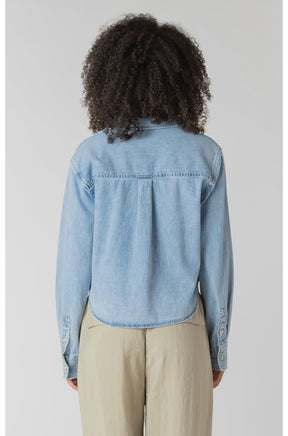 Blouse pour femme par Room 34 | 2723716 DG Délavage Bleu Moyen | Boutique Vvög, vêtements mode pour homme et femme