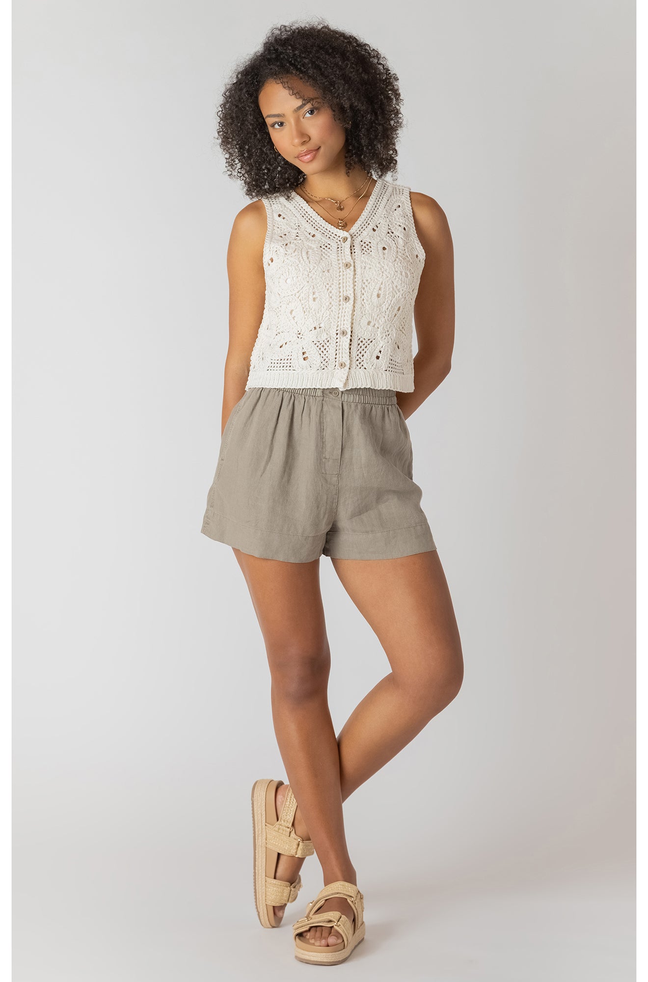 Cardigan pour femme par Room 34 | 2727027 DG Crème | Boutique Vvög, vêtements mode pour homme et femme