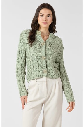 Cardigan manches longues pour femme par Dex | 2727254 D Sauge | Boutique Vvög, vêtements mode pour homme et femme