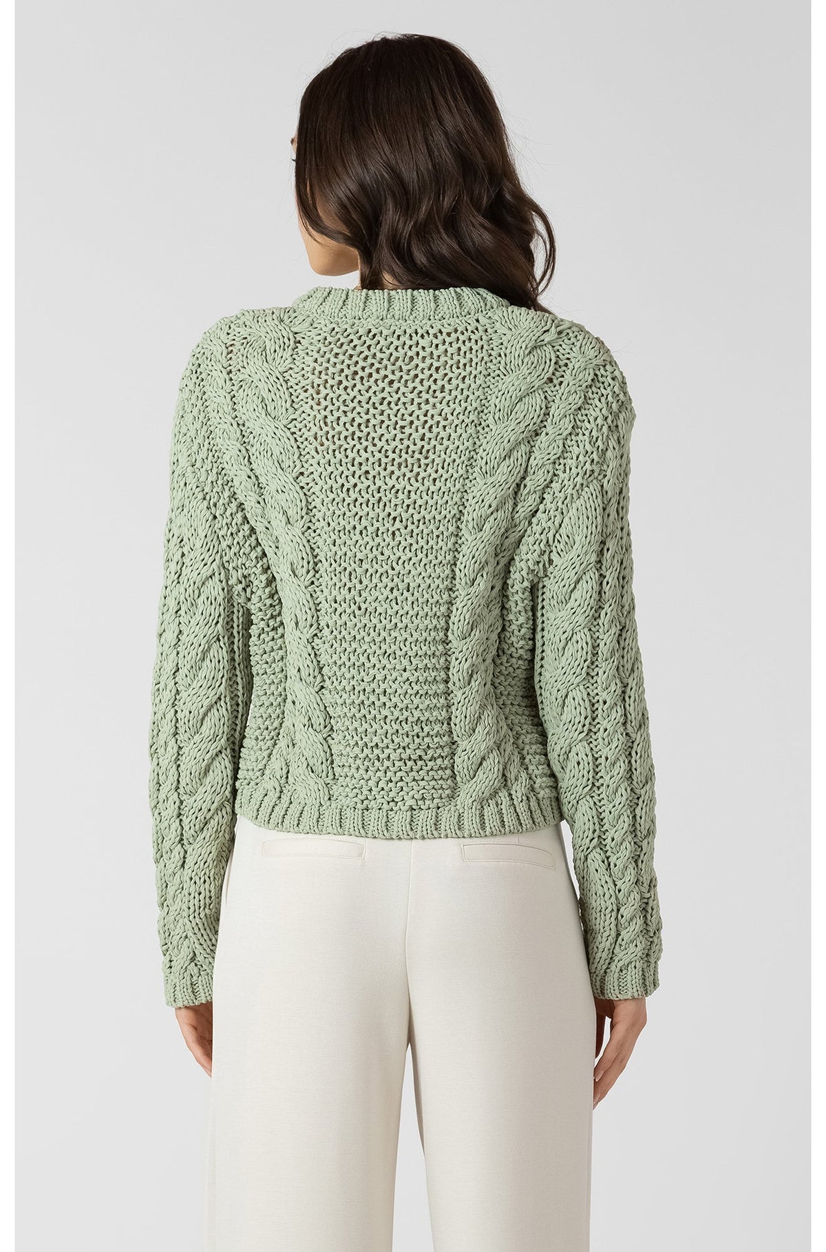 Cardigan manches longues pour femme par Dex | 2727254 D Sauge | Boutique Vvög, vêtements mode pour homme et femme