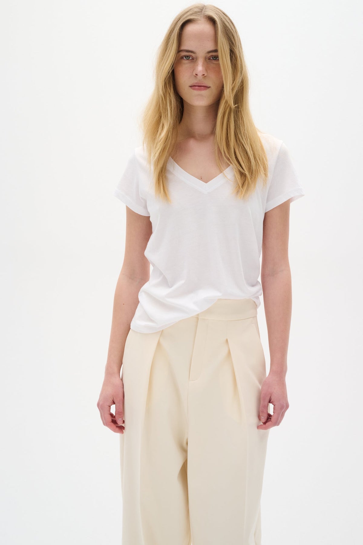 T-Shirt pour femme par InWear | 30100789 Blanc Pur | Boutique Vvög, vêtements mode pour homme et femme