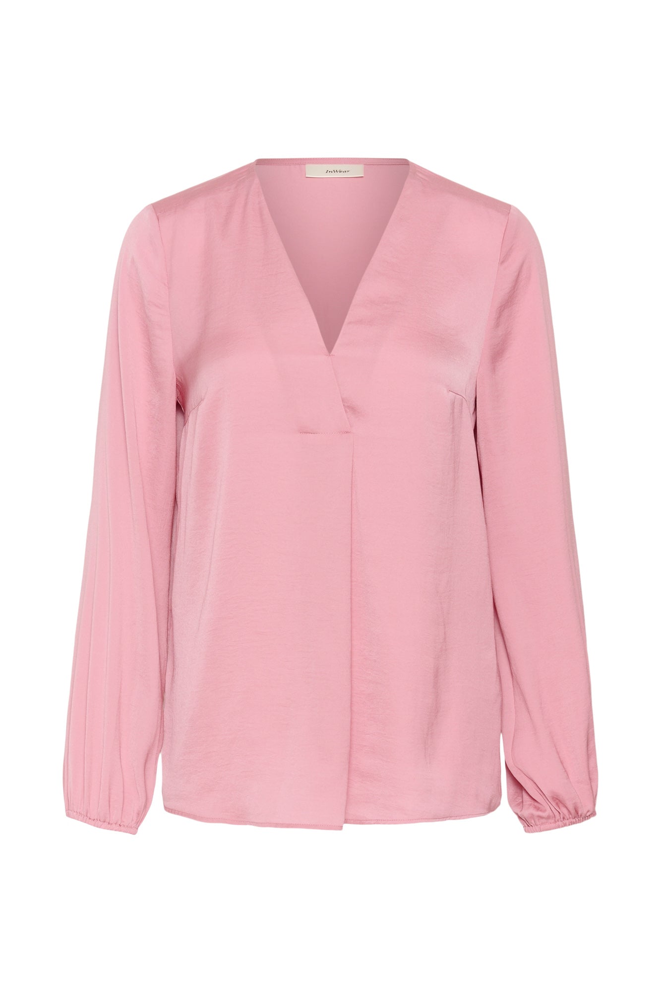 Blouse manches longues rose, vue produit pour femme par InWear