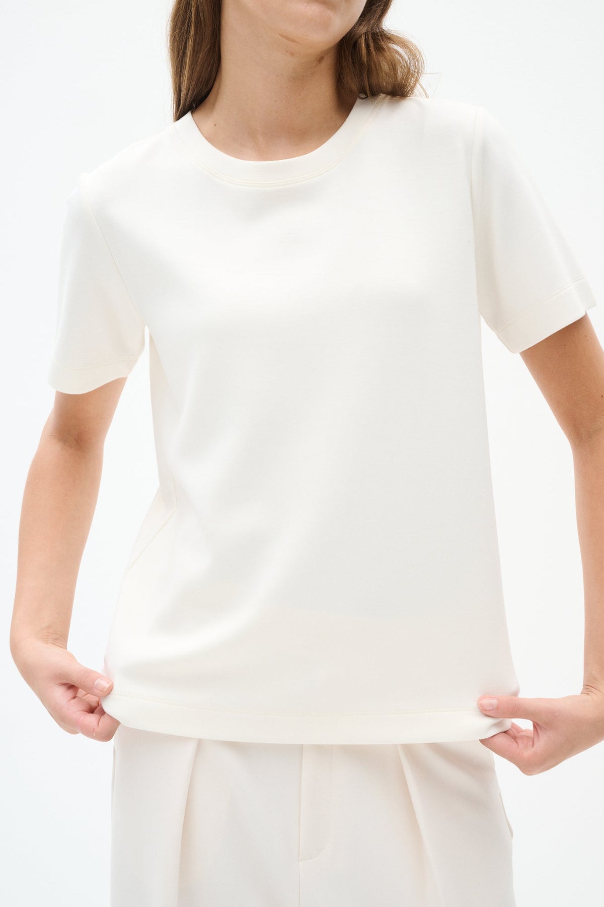 T-Shirt pour femme par InWear | 30106201 Blanc Murmure | Boutique Vvög, vêtements mode pour homme et femme