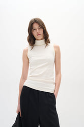 Camisole avec col roulé pour femme par Inwear | 30106690 Blanc Murmure | Boutique Vvög, vêtements mode pour homme et femme