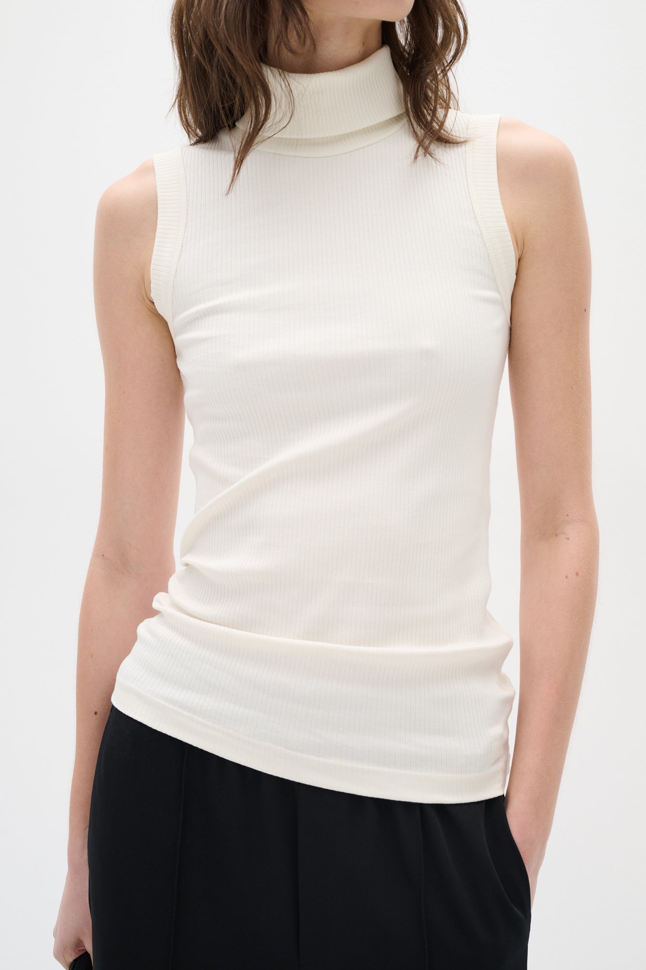 Camisole avec col roulé pour femme par Inwear | 30106690 Blanc Murmure | Boutique Vvög, vêtements mode pour homme et femme