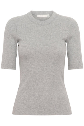 T-Shirt pour femme par InWear | 30106864 Gris Moyen Mélangé | Boutique Vvög, vêtements mode pour homme et femme