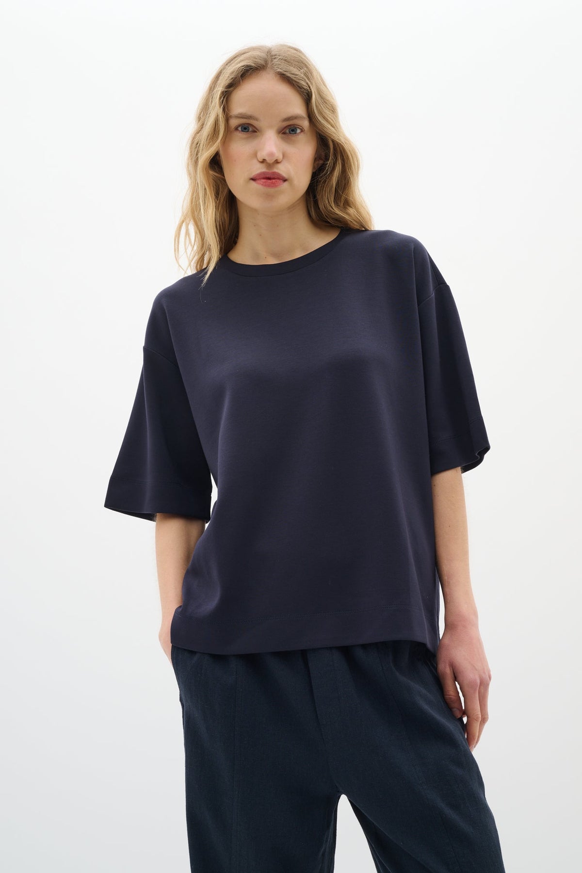 T-Shirt pour femme par InWear | 30109225 Bleu Marine | Boutique Vvög, vêtements mode pour homme et femme