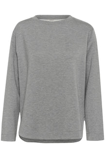 Chandail manches longues pour femme par InWear | 30109922 Gris Moyen Mélangé | Boutique Vvög, vêtements mode pour homme et femme