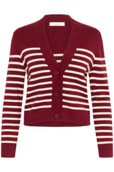 Cardigan pour femme par InWear | 30110295 Rayures De Cabernet | Boutique Vvög, vêtements mode pour homme et femme