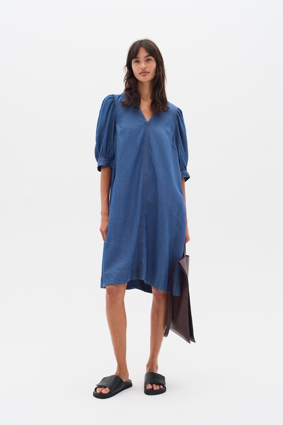 Robe pour femme par InWear | 30110314 Bleu Moyen | Boutique Vvög, vêtements mode pour homme et femme