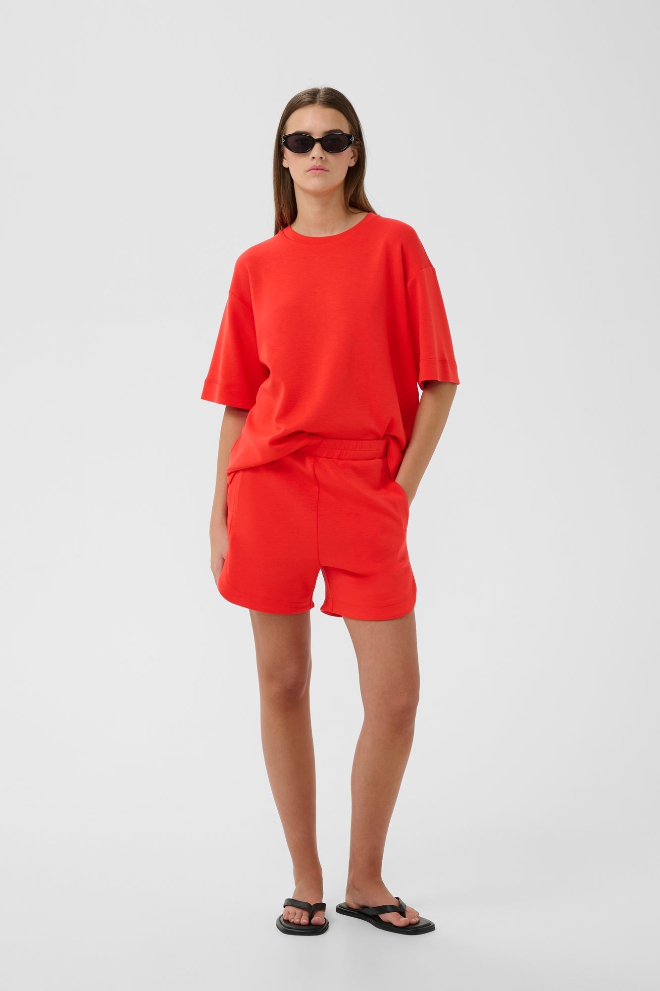 Short pour femme par InWear | 30110370 Rouge coquelicot | Boutique Vvög, vêtements mode pour homme et femme
