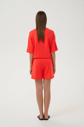 Short pour femme par InWear | 30110370 Rouge coquelicot | Boutique Vvög, vêtements mode pour homme et femme
