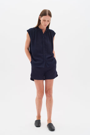 Short pour femme par InWear | 30110370 Bleu Marine | Boutique Vvög, vêtements mode pour homme et femme
