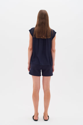 Short pour femme par InWear | 30110370 Bleu Marine | Boutique Vvög, vêtements mode pour homme et femme