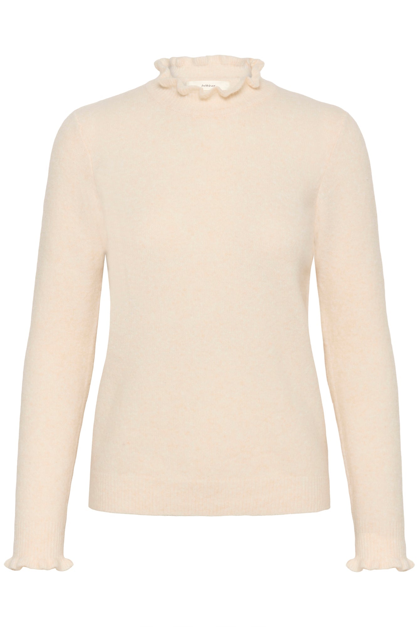 Chandail manches longues pour femme par InWear | 30111021 Blanc Murmure | Boutique Vvög, vêtements mode pour homme et femme