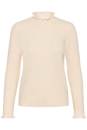 Chandail manches longues pour femme par InWear | 30111021 Blanc Murmure | Boutique Vvög, vêtements mode pour homme et femme