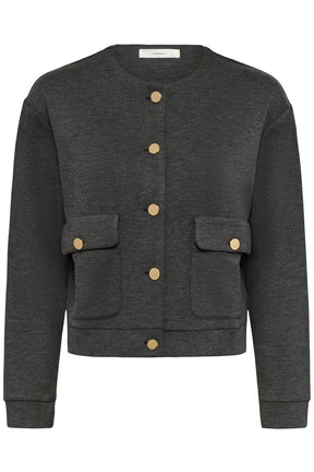 Veste boutonnée pour femme par InWear | 30111106 Gris Foncé Mélangé | Boutique Vvög, vêtements mode pour homme et femme