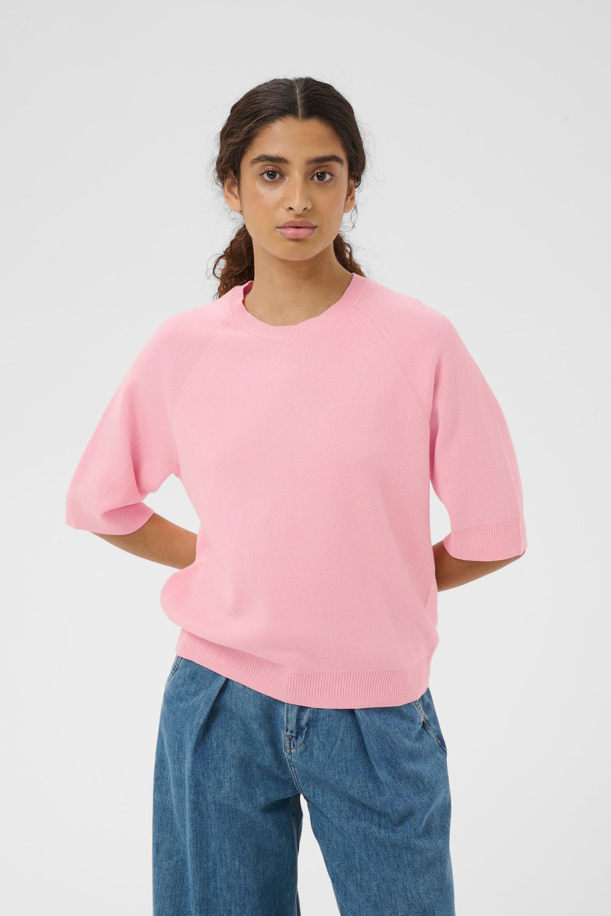 Chandail manche 3/4 pour femme par InWear | 30112398 Rose Bonbon | Boutique Vvög, vêtements mode pour homme et femme