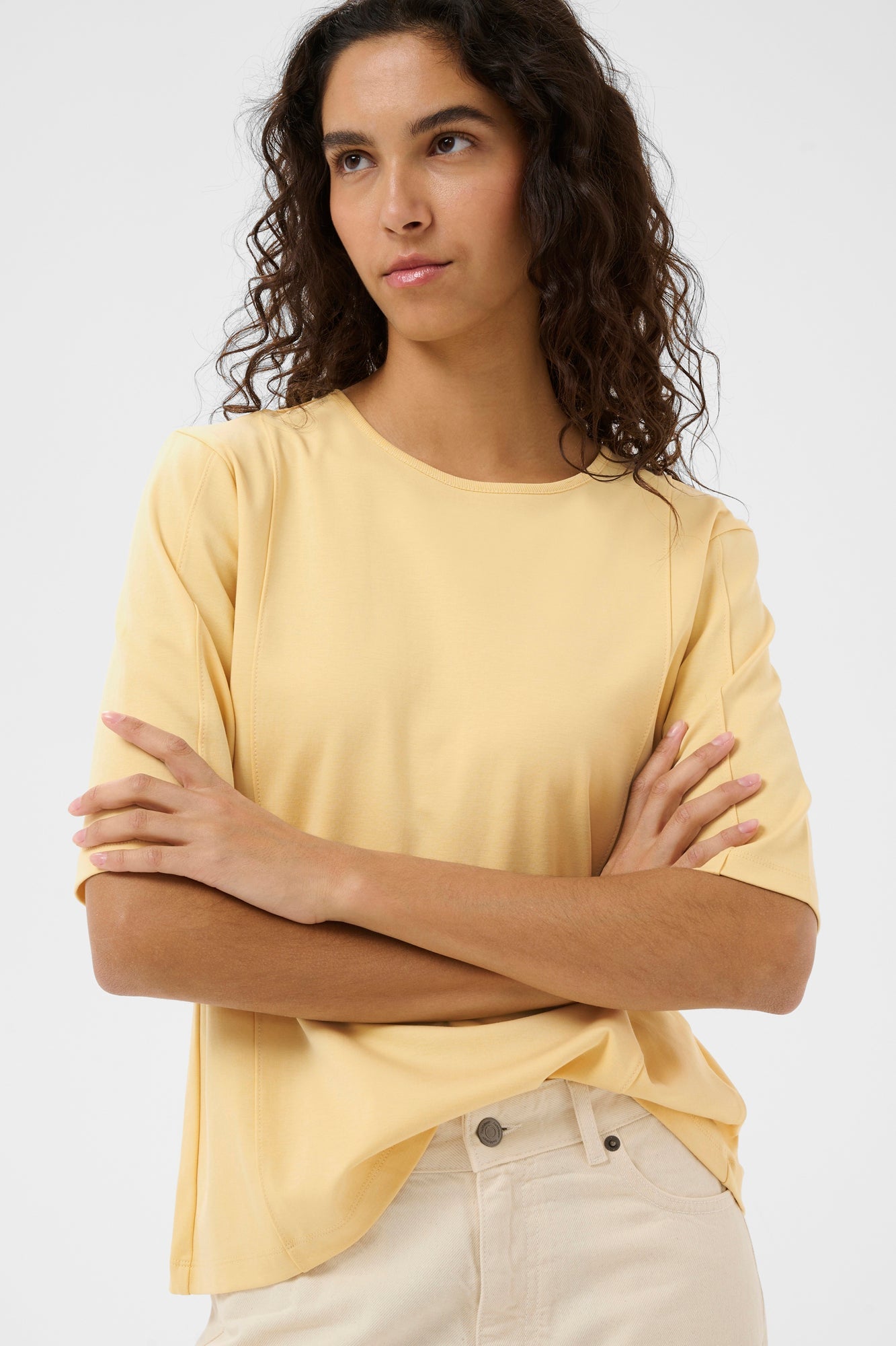 T-Shirt pour femme par InWear | 30112444 Camomille | Boutique Vvög, vêtements mode pour homme et femme
