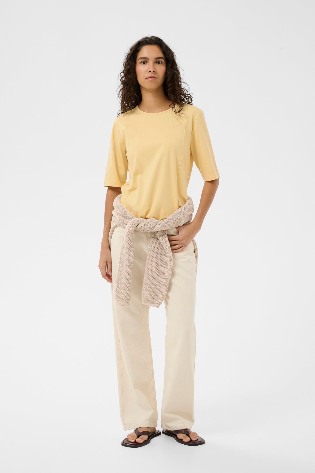 T-Shirt pour femme par InWear | 30112444 Camomille | Boutique Vvög, vêtements mode pour homme et femme