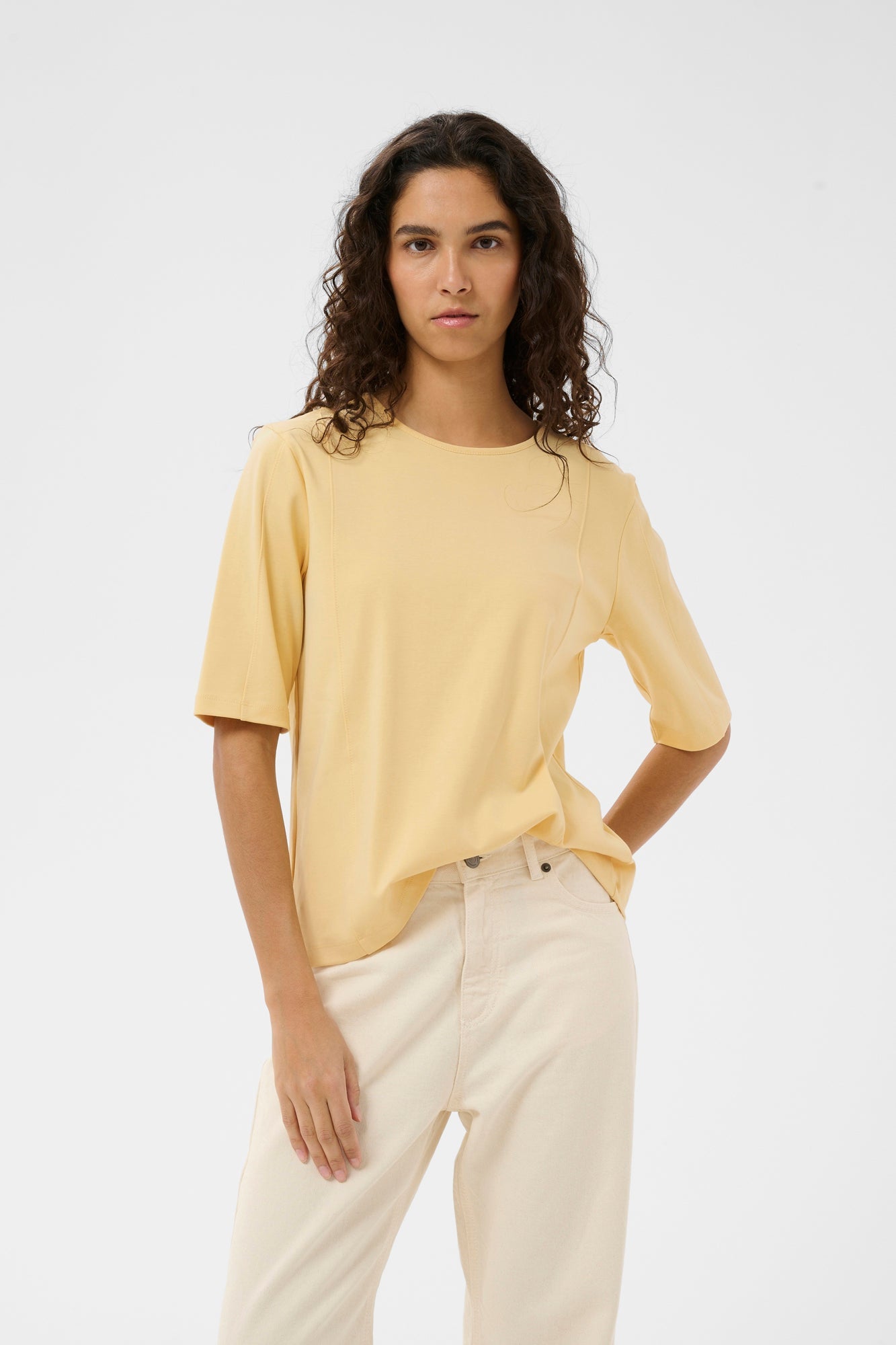 T-Shirt pour femme par InWear | 30112444 Camomille | Boutique Vvög, vêtements mode pour homme et femme