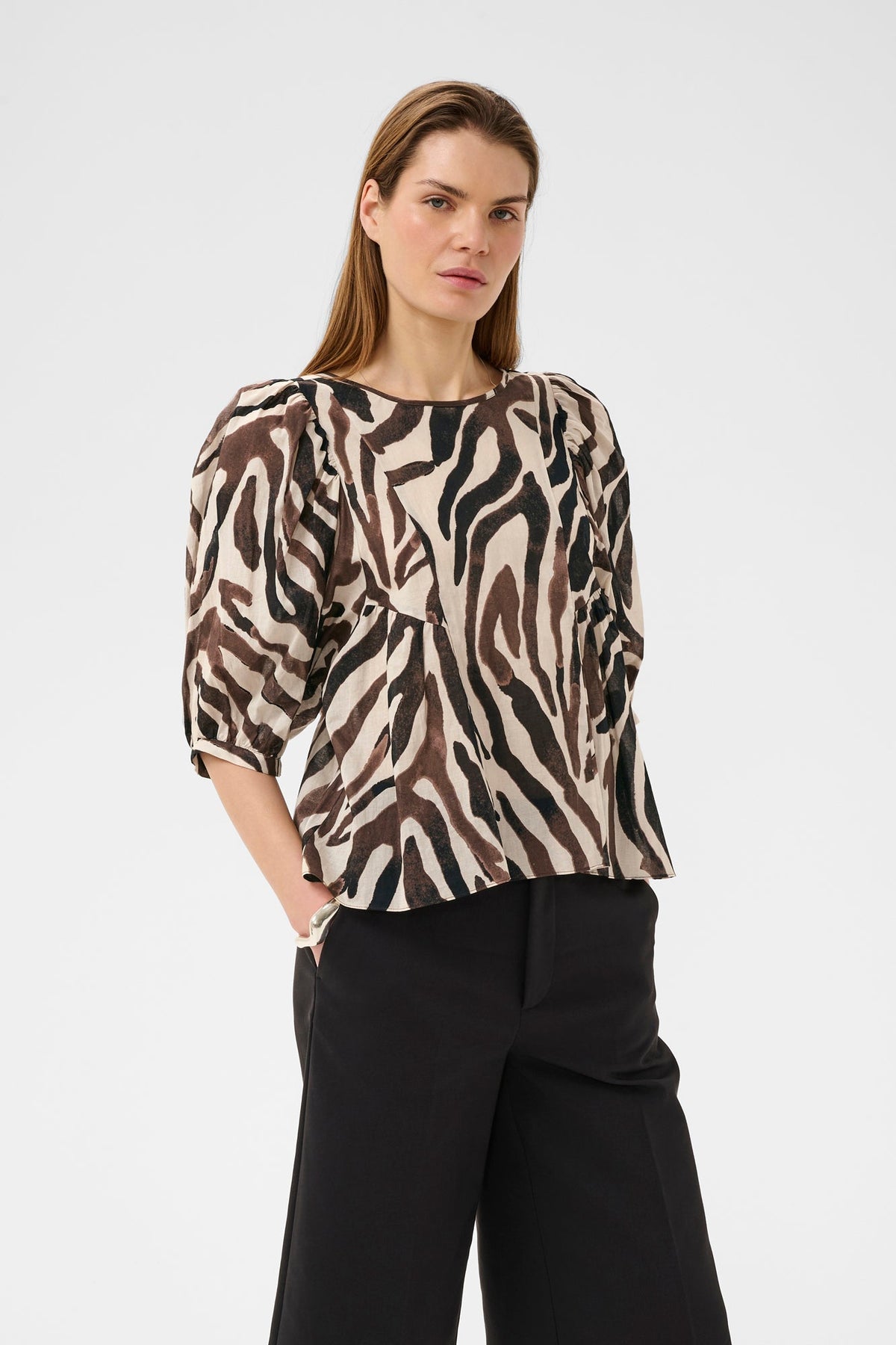 Blouse pour femme par InWear | 30112498 Zèbre brume | Boutique Vvög, vêtements mode pour homme et femme