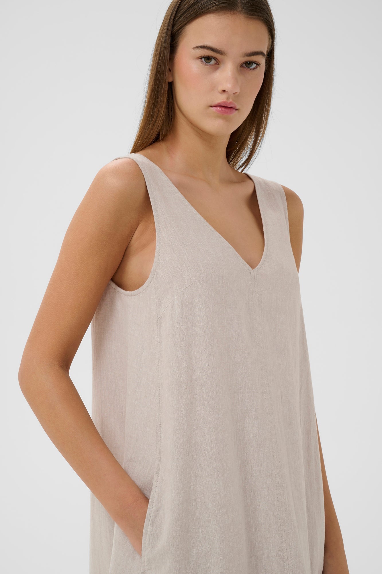 Robe pour femme par InWear | 30112547 Écru | Boutique Vvög, vêtements mode pour homme et femme