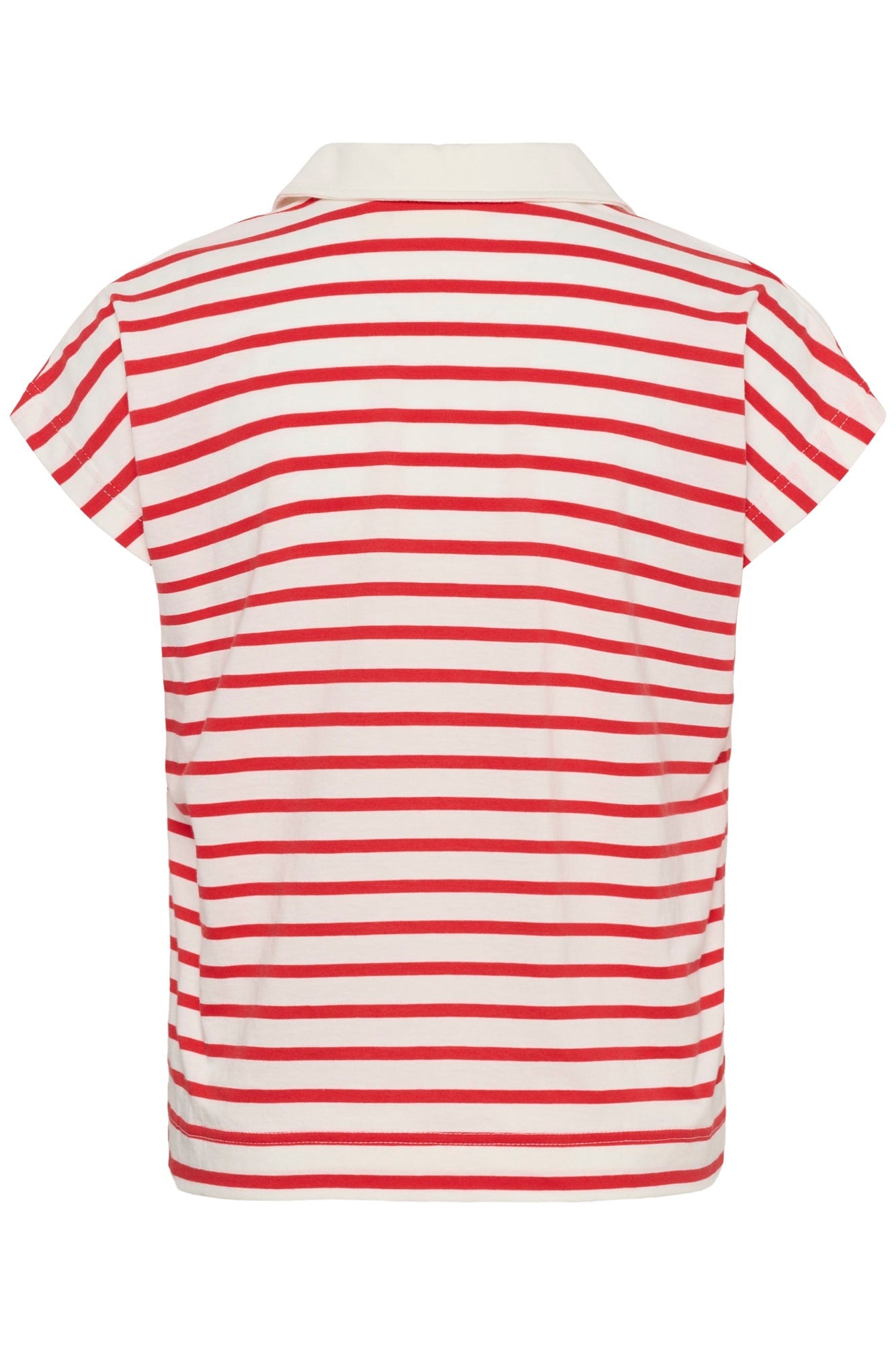 Polo pour femme par InWear | 30112571 Rayure rouge slim | Boutique Vvög, vêtements mode pour homme et femme