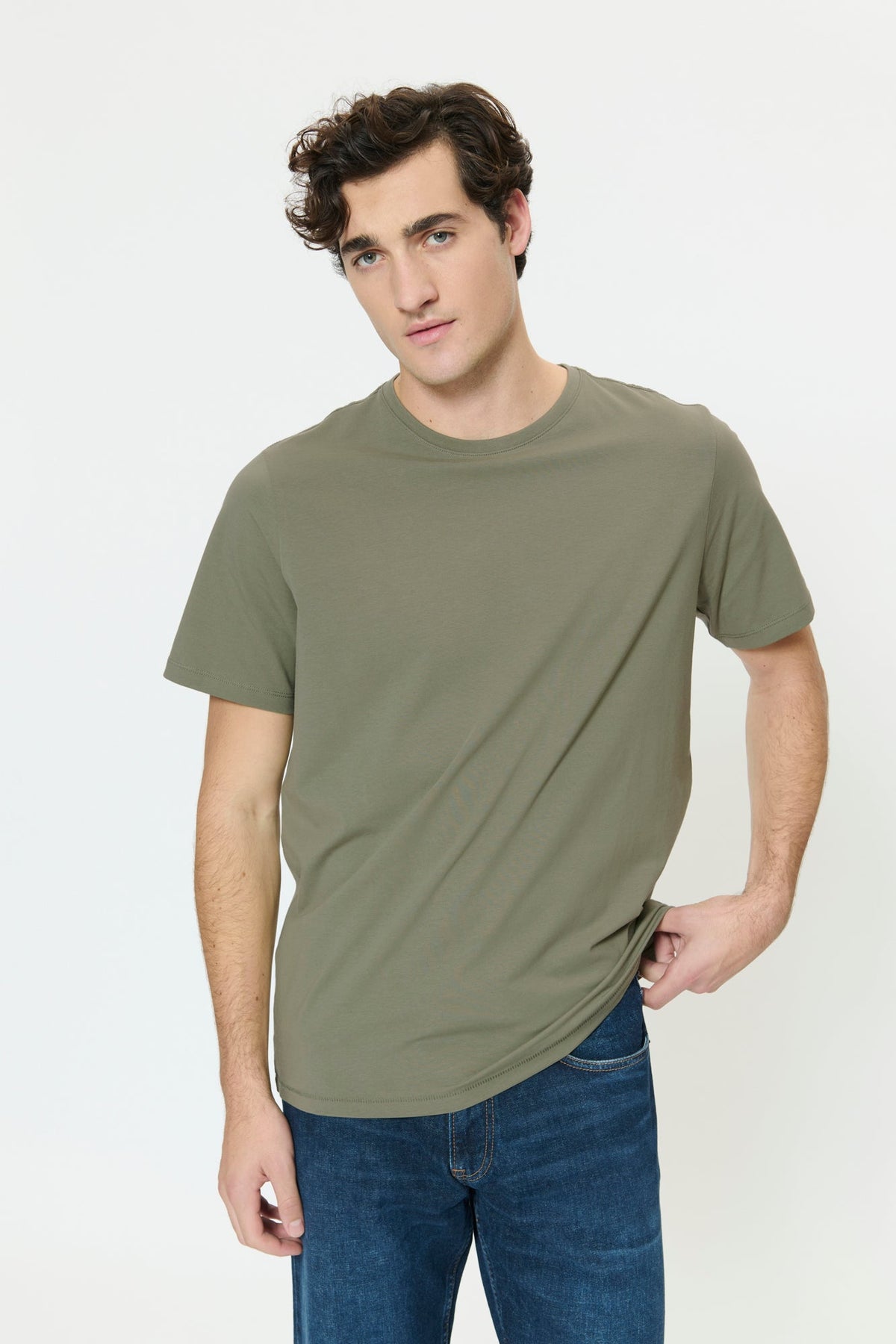 T-Shirt pour homme par Matinique | 30200604 Vert Armée Clair | Boutique Vvög, vêtements mode pour homme et homme