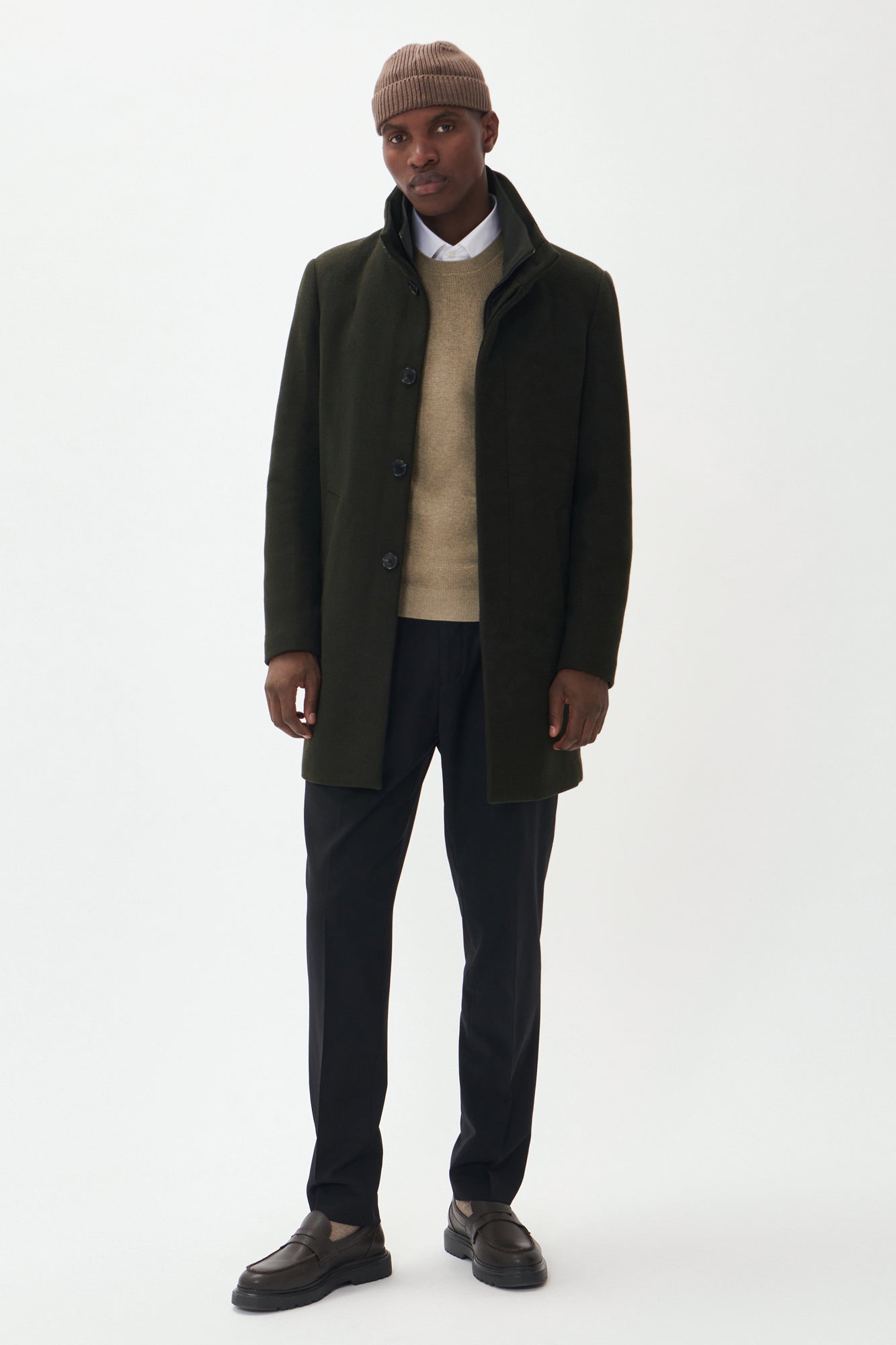 Manteau d'hiver habillé pour homme par Matinique | 30203845 21505 Nuit Forêt | Boutique Vvög, vêtements mode pour homme et femme