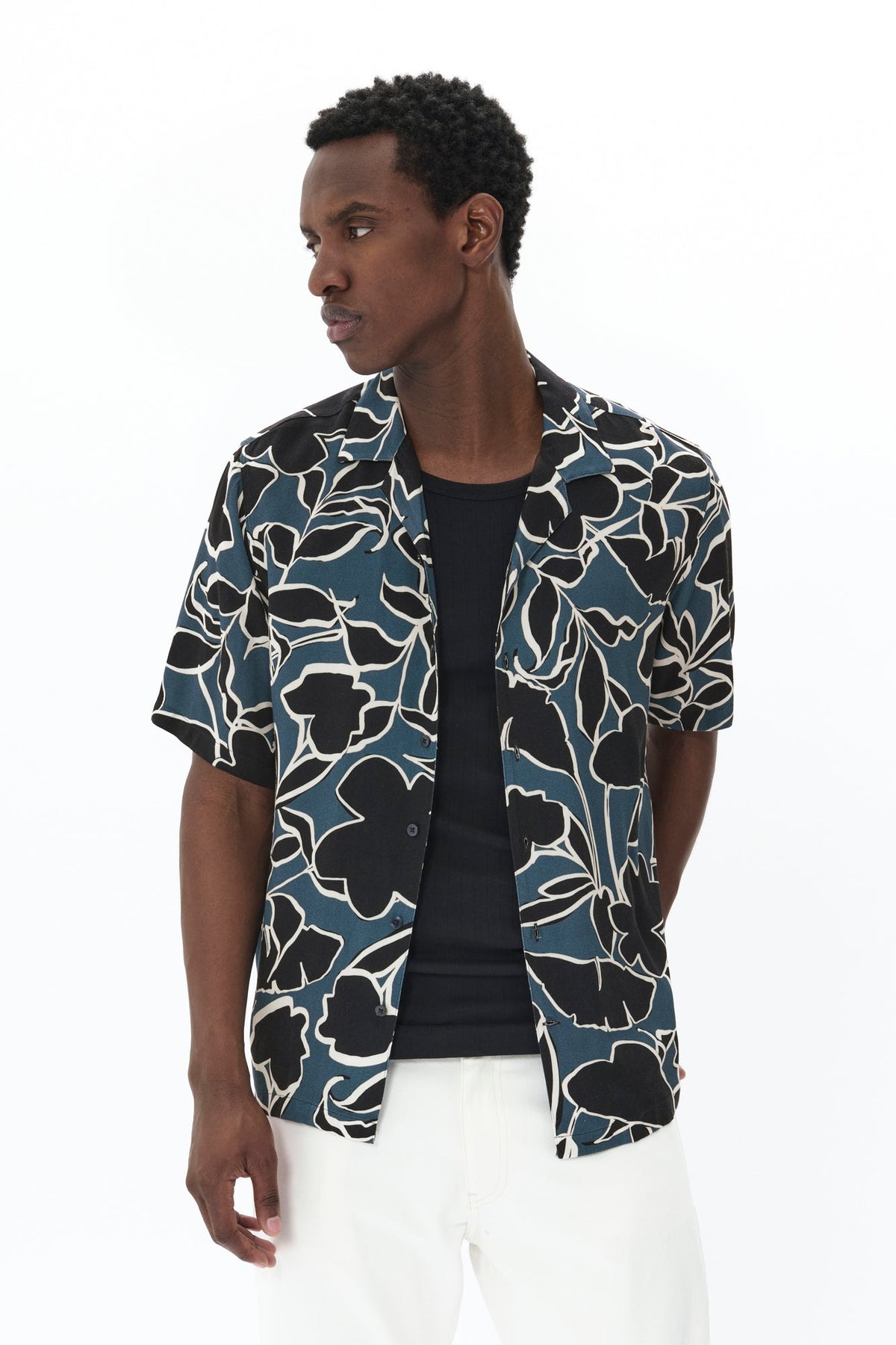 Chemise manches courtes pour homme par Matinique | 30208082 Bleu Fusion | Boutique Vvög, vêtements mode pour homme et femme
