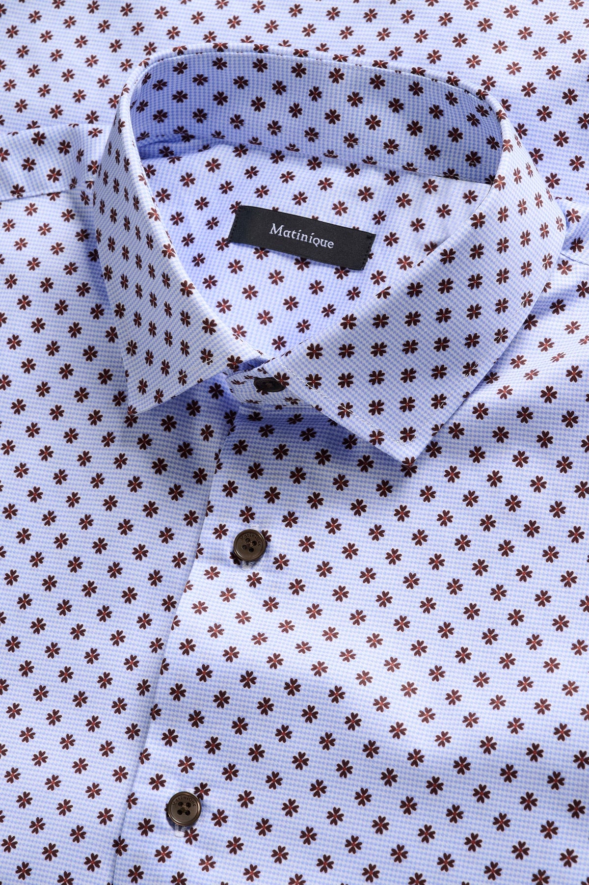 Chemise manches longues sport pour homme par Matinique | 30208522 Chocolat Décadent | Boutique Vvög, vêtements mode pour homme et femme