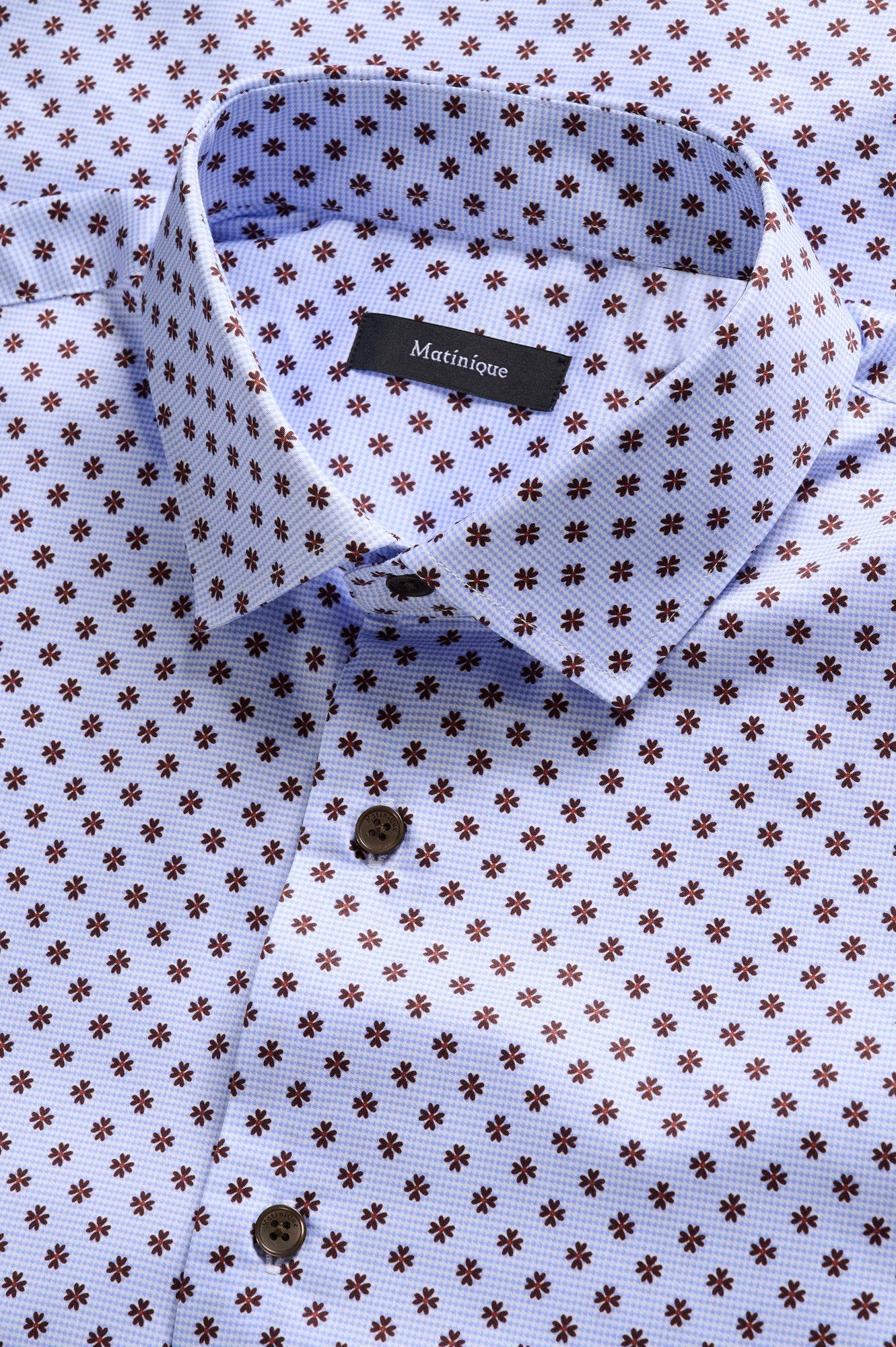 Chemise manches longues sport pour homme par Matinique | 30208522 Chocolat Décadent | Boutique Vvög, vêtements mode pour homme et femme